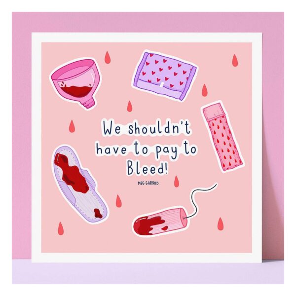 Ilustração Em Postal MG "We Shouldn't Have To Pay To Bleed"