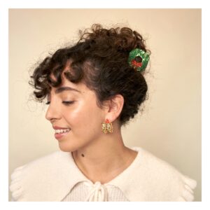 Mola De Cabelo De Natal "Coroa De Natal"